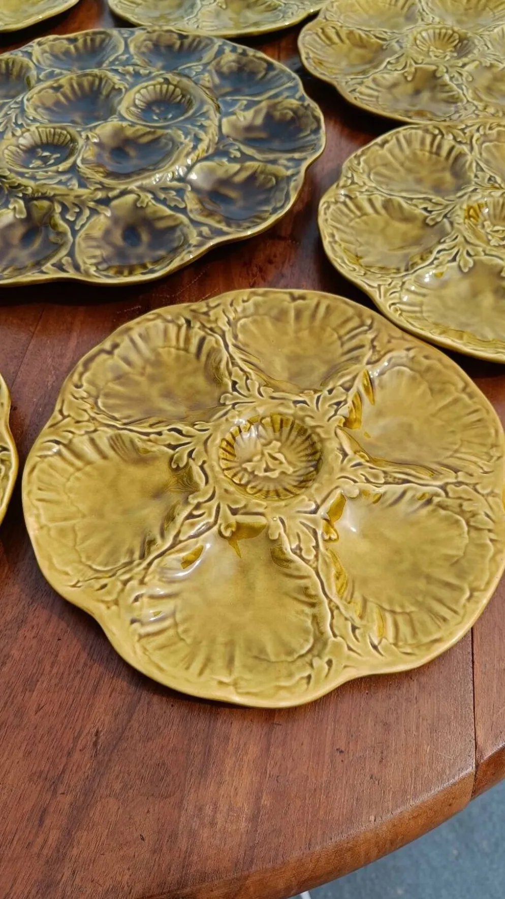 Service à huîtres vintage Gien – céramique