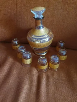 Service à liqueur vintage verrerie de Monaco