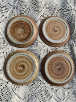 Service madeleine Brault poterie la colombe années 60
