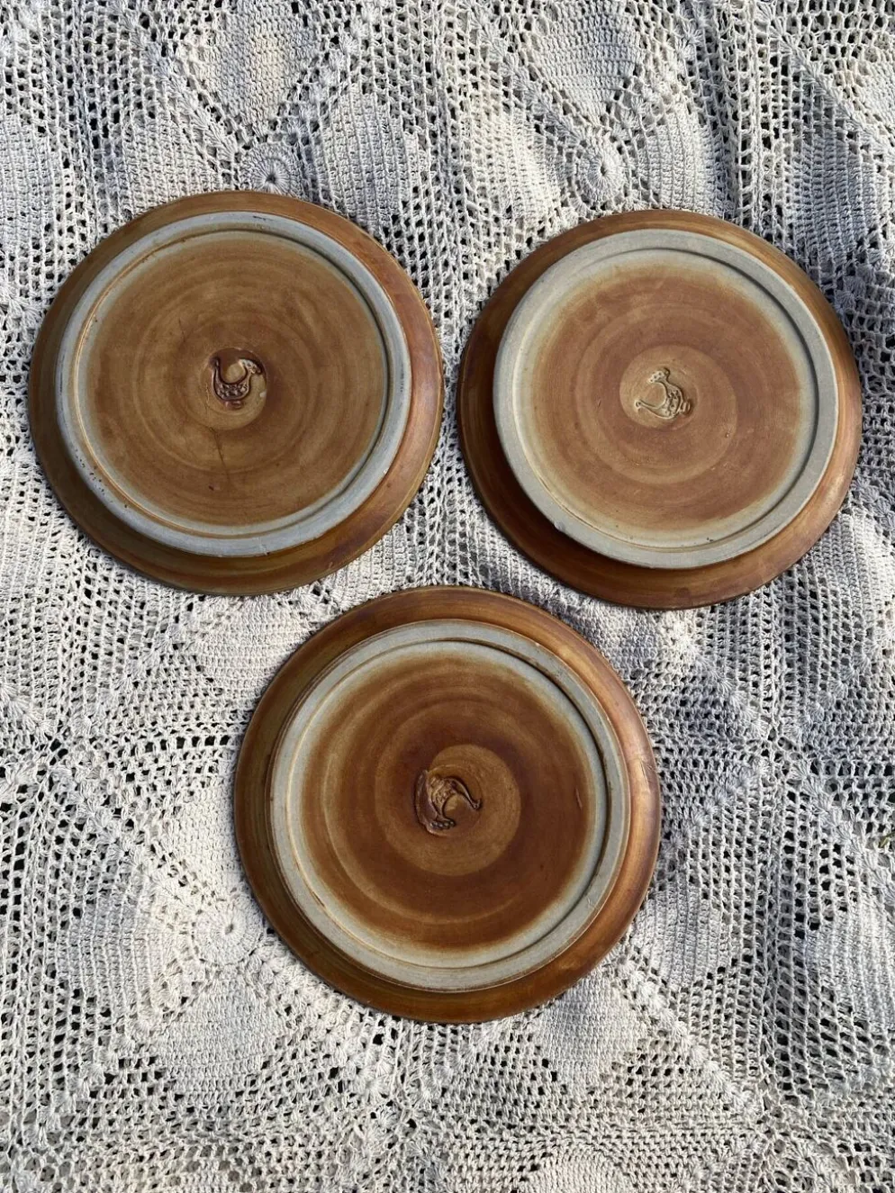 Service madeleine Brault poterie la colombe années 60