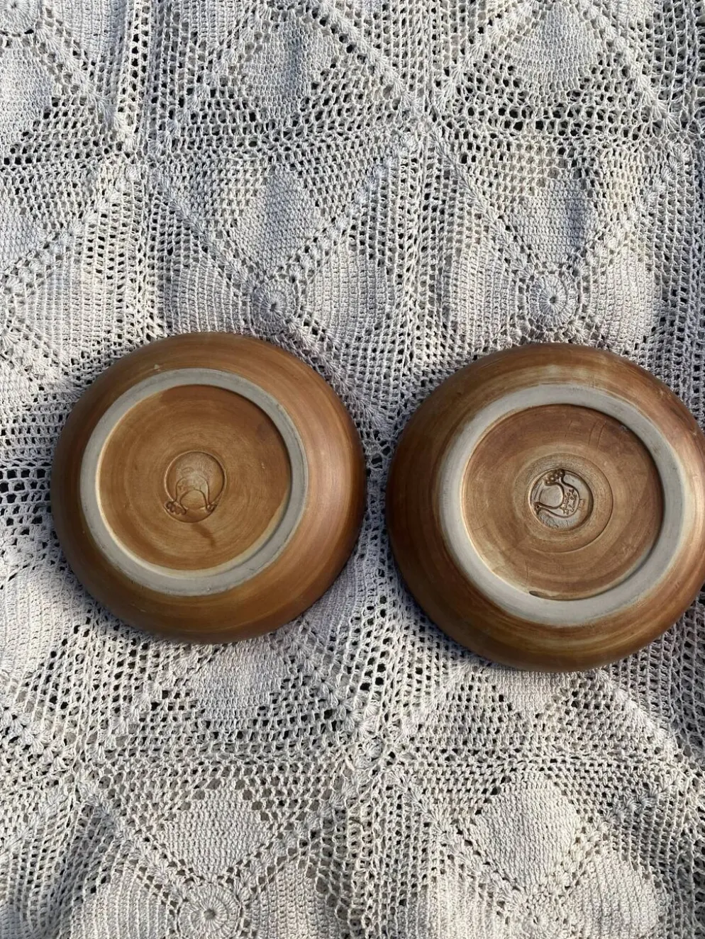 Service madeleine Brault poterie la colombe années 60