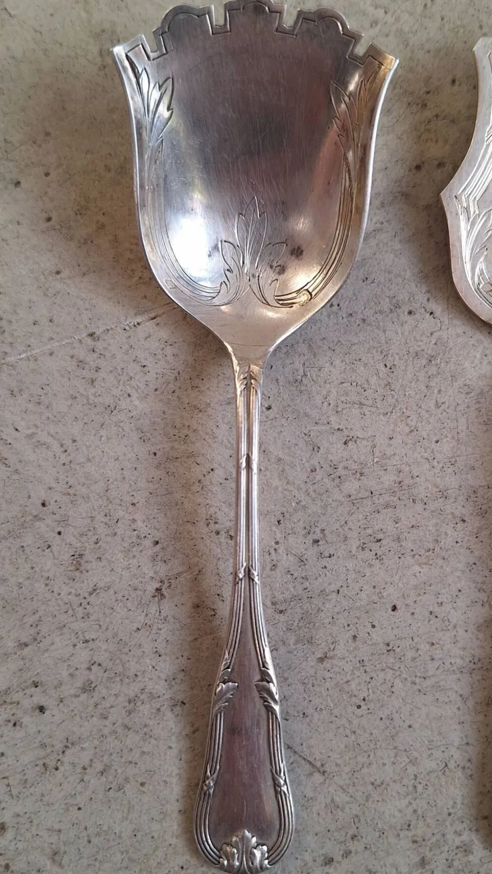 Service à mignardises en argent massif de style Louis XVI