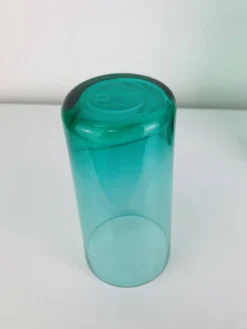 Service à orangeade en verre soufflé artisanal, années 60, carafe et verres