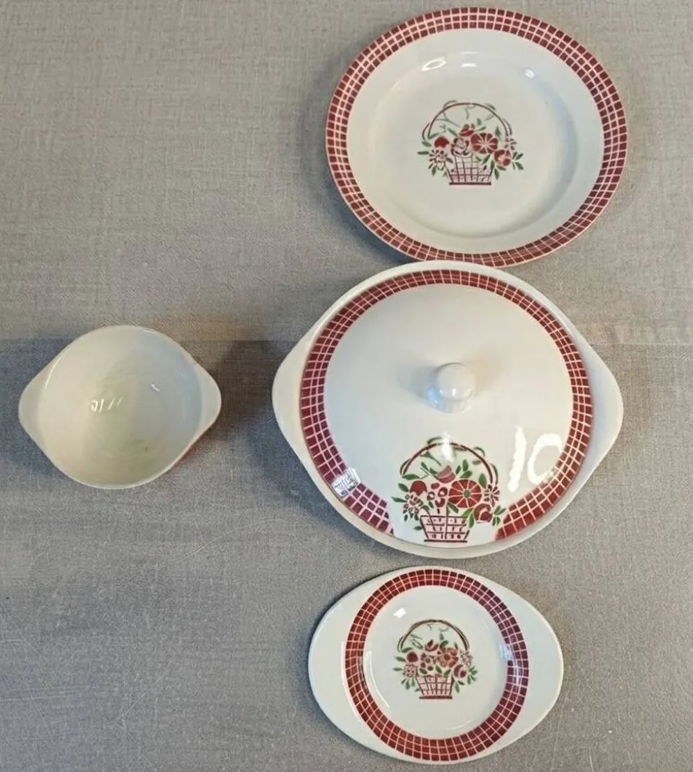 Service partiel Art Déco, Faïencerie de Badonviller, 1920-1940