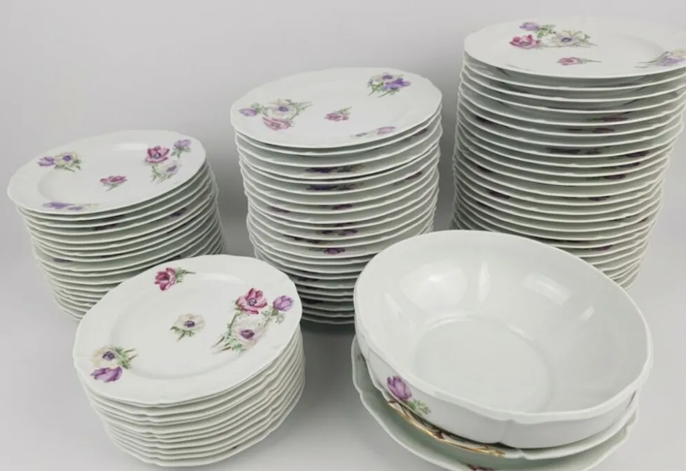 Service 75 pieces Limoge Unic Paris Ancienne Fabrique Royale