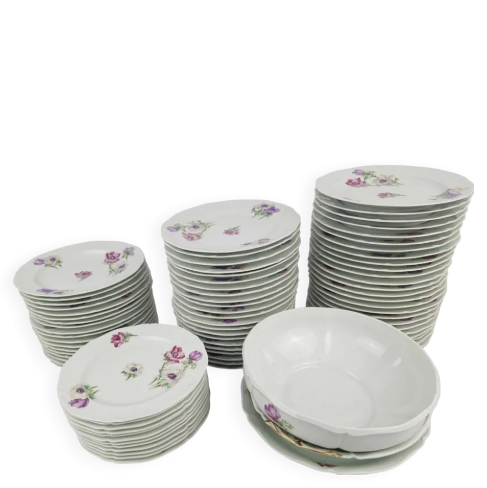 Service 75 pieces Limoge Unic Paris Ancienne Fabrique Royale
