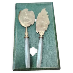 Service à poisson ancien 2 pièces en coffret – Orfèvrerie Belle Époque