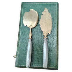 Service à poisson ancien 2 pièces en coffret – Orfèvrerie Belle Époque