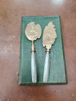 Service à poisson ancien 2 pièces en coffret – Orfèvrerie Belle Époque