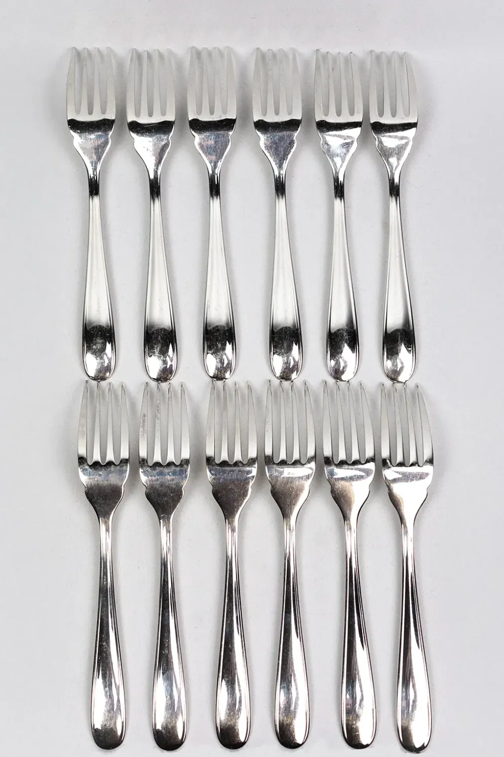 Service à poisson Christofle pour 12 — métal argenté, poinçons OC, coffret