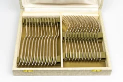 Service à poisson Christofle pour 12 — métal argenté, poinçons OC, coffret