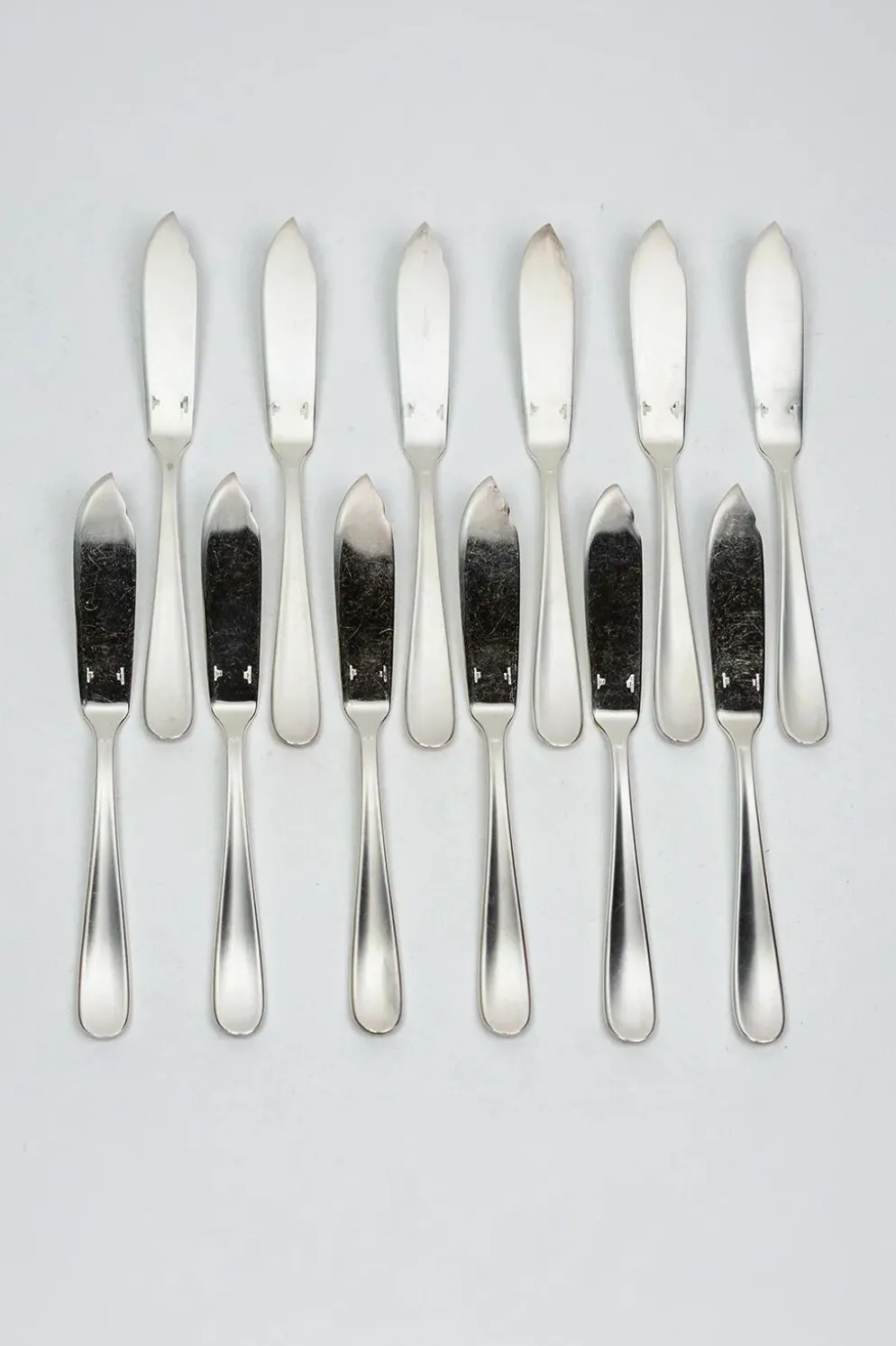 Service à poisson Christofle pour 12 — métal argenté, poinçons OC, coffret