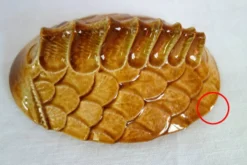 Service à poisson 8 personnes faïence Sarreguemines