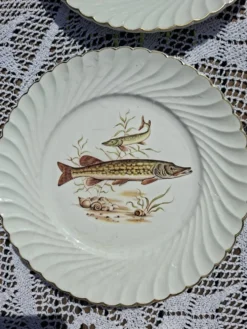 Service à poisson vintage- 12 pièces - KG Luneville Badonvillier