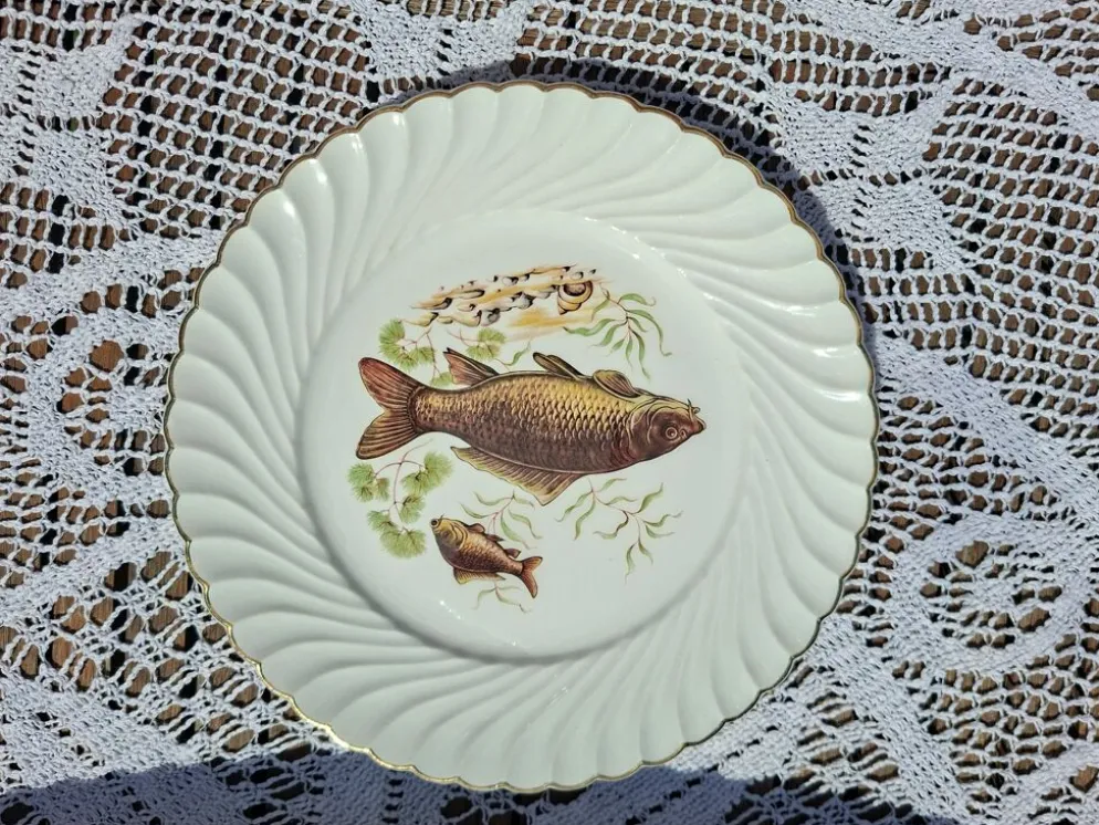 Service à poisson vintage- 12 pièces - KG Luneville Badonvillier
