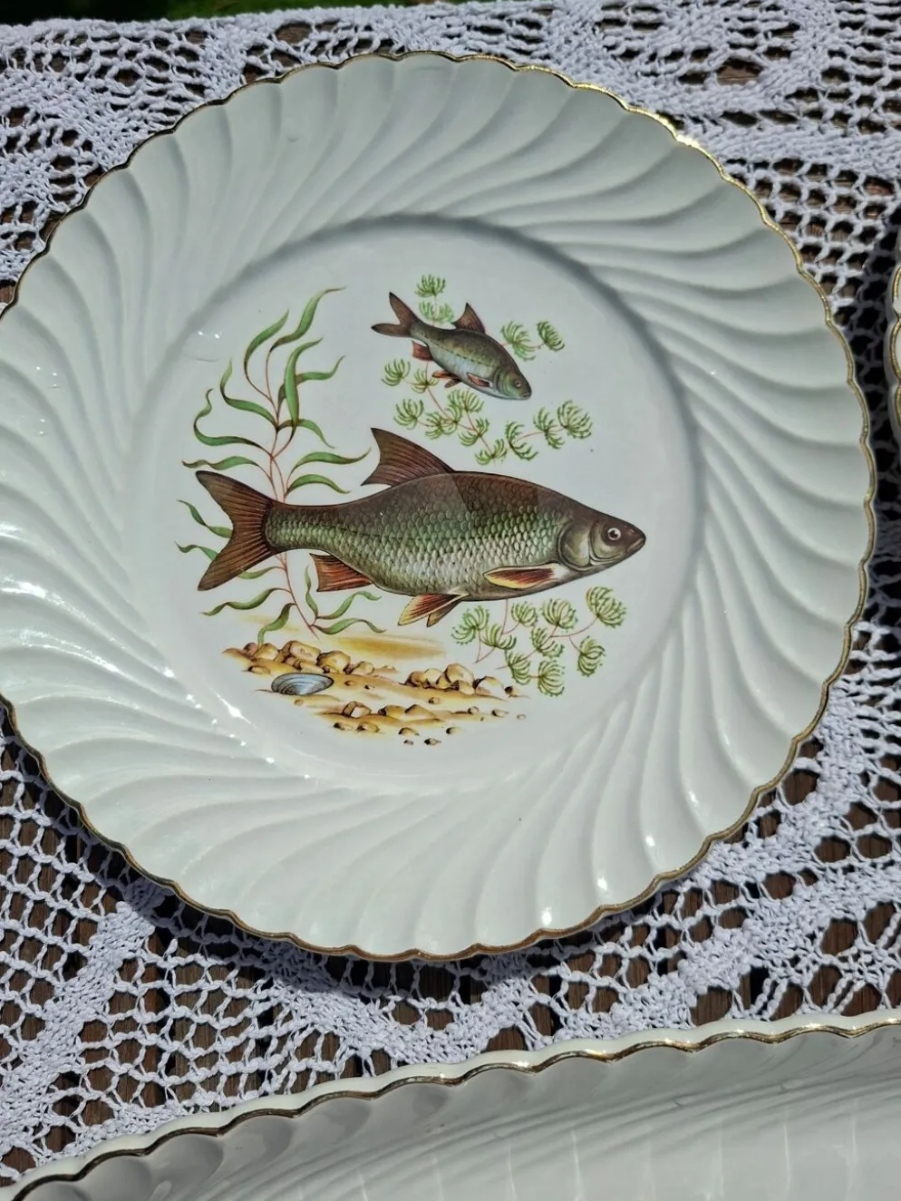 Service à poisson vintage- 12 pièces - KG Luneville Badonvillier