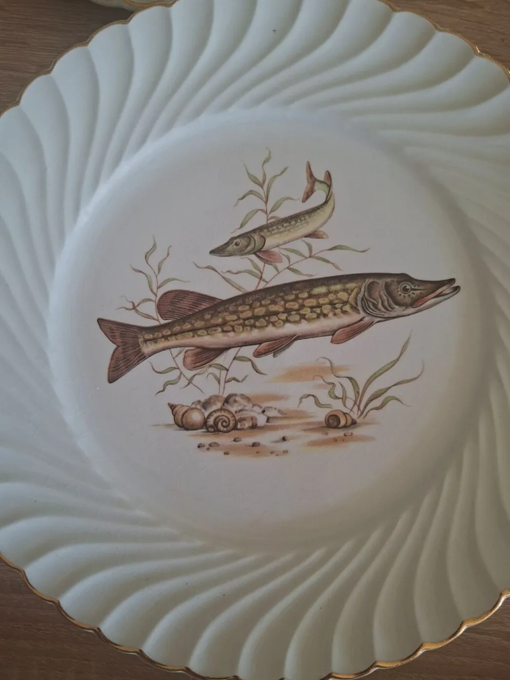 Service à poisson vintage- 12 pièces - KG Luneville Badonvillier