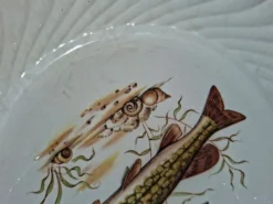 Service à poisson vintage- 12 pièces - KG Luneville Badonvillier
