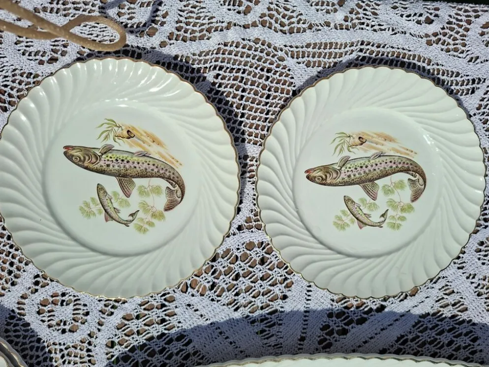 Service à poisson vintage- 12 pièces - KG Luneville Badonvillier