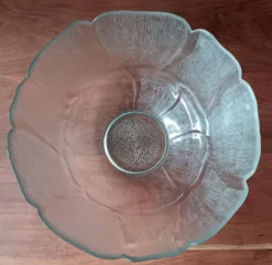 Service à punch, saladier, 8 bols en verre vintage, Primavera Italie