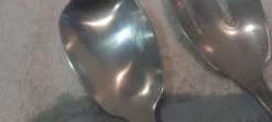 Service à salade 2p métal argenté orfèvre Ercuis LXV 29 25.7cm