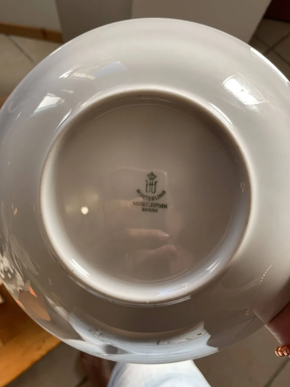 Service à salade vintage en porcelaine Winterling Bavaria, années 50-60