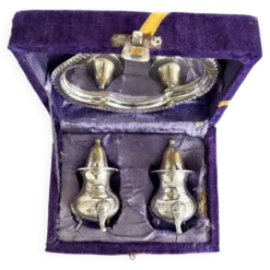 Service Salière & Poivrière Vintage sur Plateau