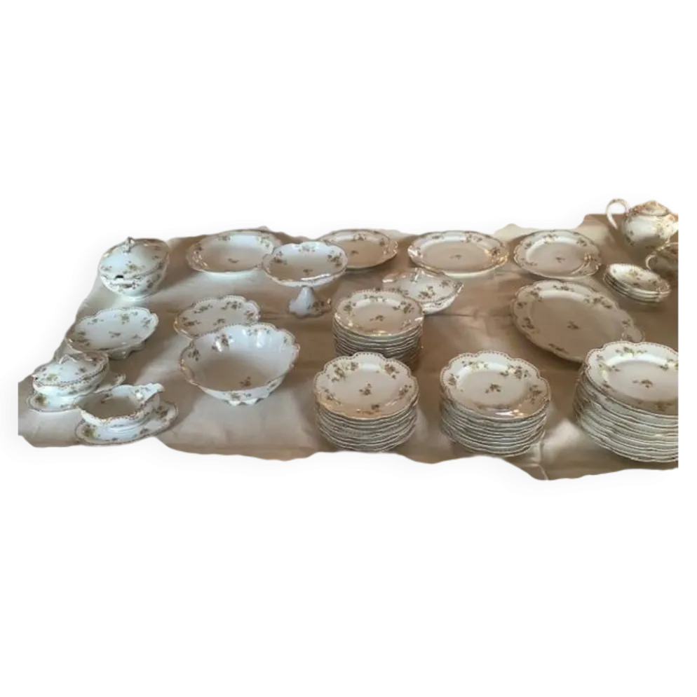 Services de vaisselle Haviland, porcelaine de Limoges