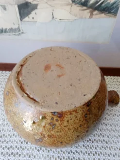 Service à soupe vintage en grès pyrité