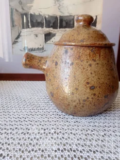 Service à soupe vintage en grès pyrité