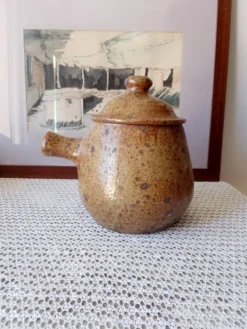 Service à soupe vintage en grès pyrité