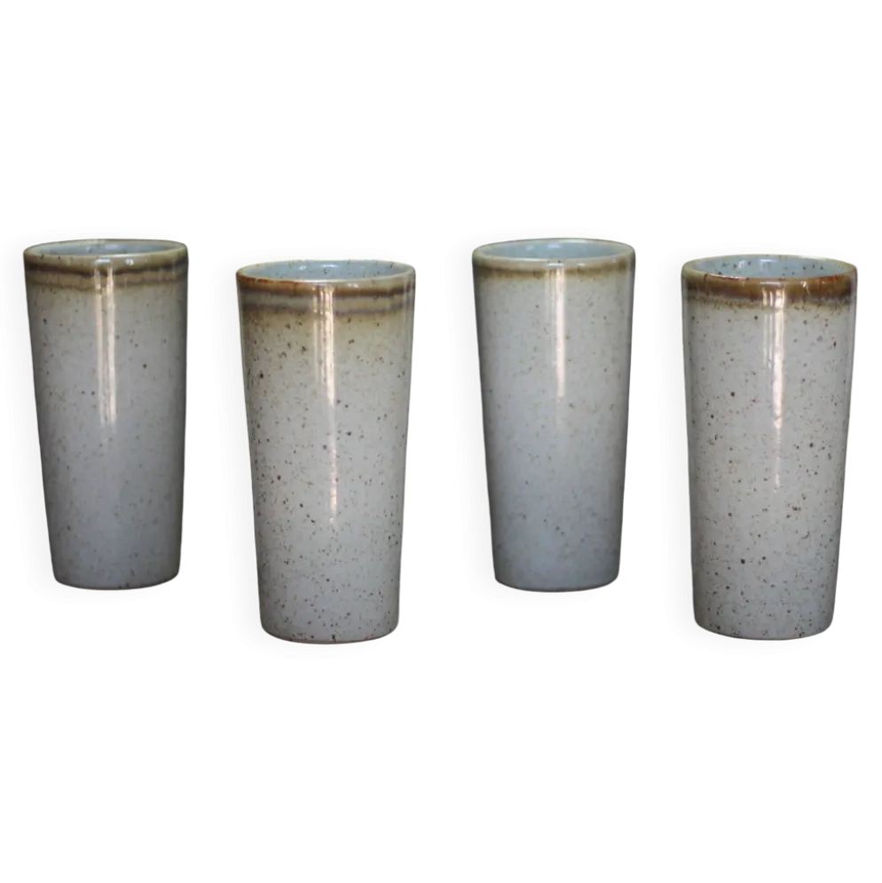 Service tasse céramique signé Jean Austruy X 4 , grande tasse céramique
