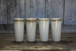 Service tasse céramique signé Jean Austruy X 4 , grande tasse céramique