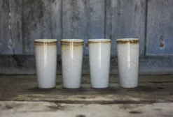 Service tasse céramique signé Jean Austruy X 4 , grande tasse céramique