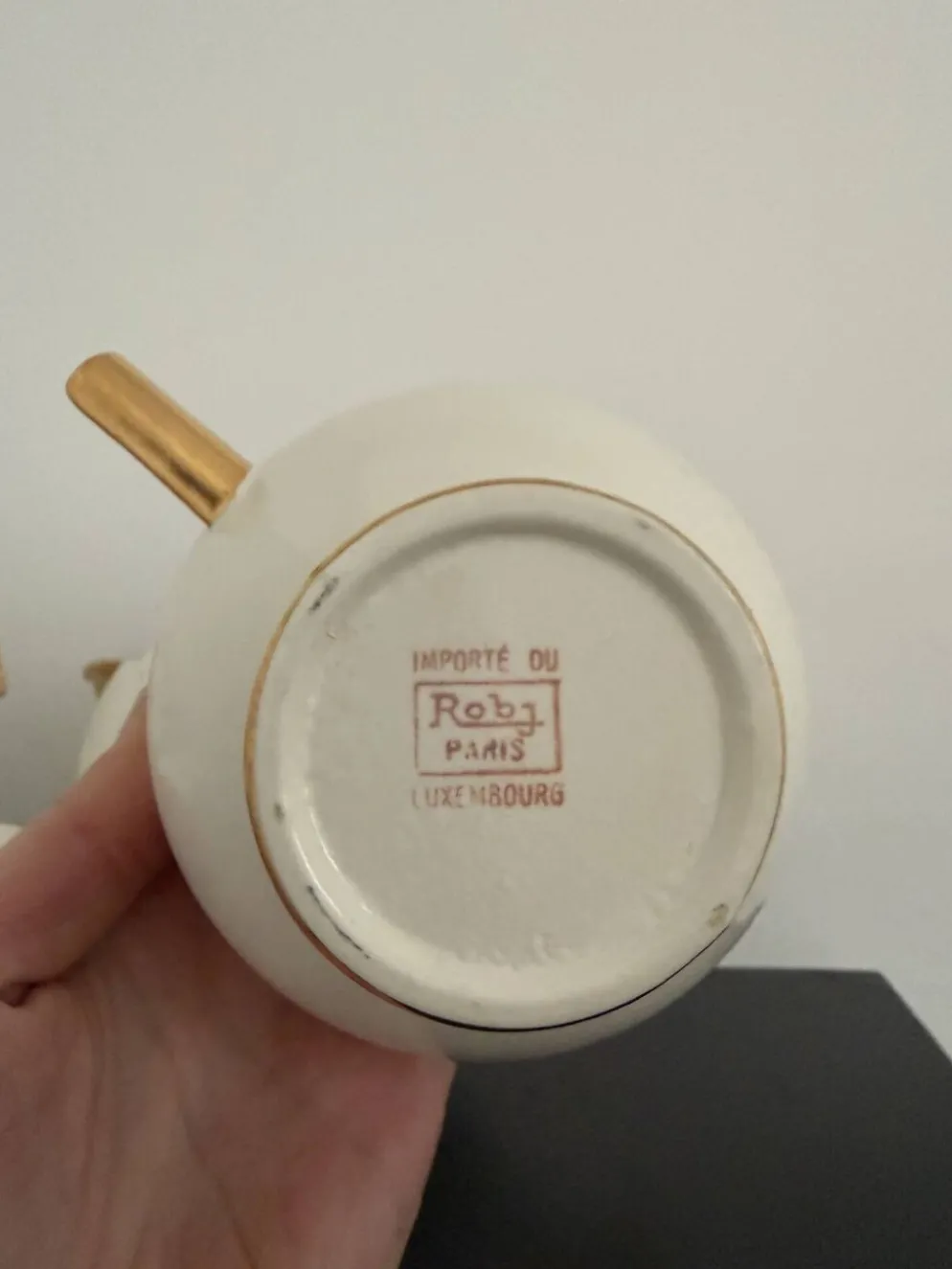 Service à thé Art Déco 1930 ROBJ (made in Luxembourg) en bon état général
