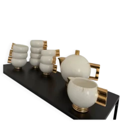 Service à thé Art Déco 1930 ROBJ (made in Luxembourg) en bon état général