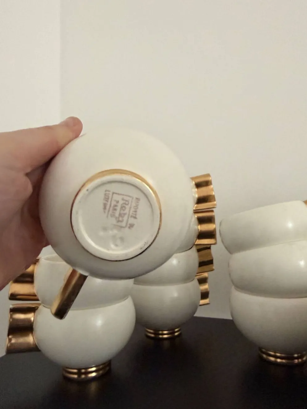 Service à thé Art Déco 1930 ROBJ (made in Luxembourg) en bon état général