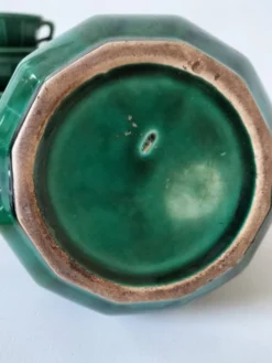 Service à thé Art déco vert émeraude – Théière et 6 tasses