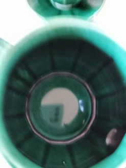 Service à thé Art déco vert émeraude – Théière et 6 tasses