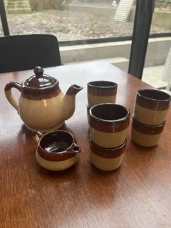 Service à thé / café en grès
