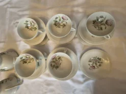 Service à thé / café porcelaine de Limoges Théodore Havilland et signé Sola