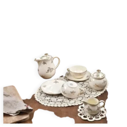 Service à thé crème & or – Villeroy & Boch Mettlach