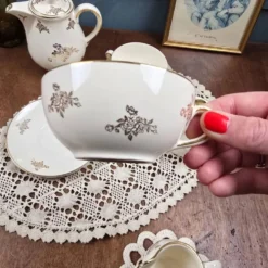 Service à thé crème & or – Villeroy & Boch Mettlach