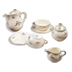 Service à thé crème & or – Villeroy & Boch Mettlach