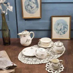 Service à thé crème & or – Villeroy & Boch Mettlach