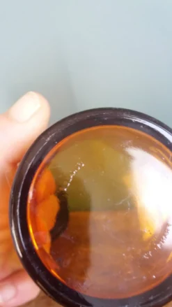 Service à thé Duralex, 6 grandes tasses et soucoupes en verre ambré