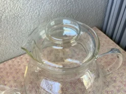 Service à thé en verre transparent