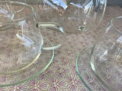 Service à thé en verre transparent