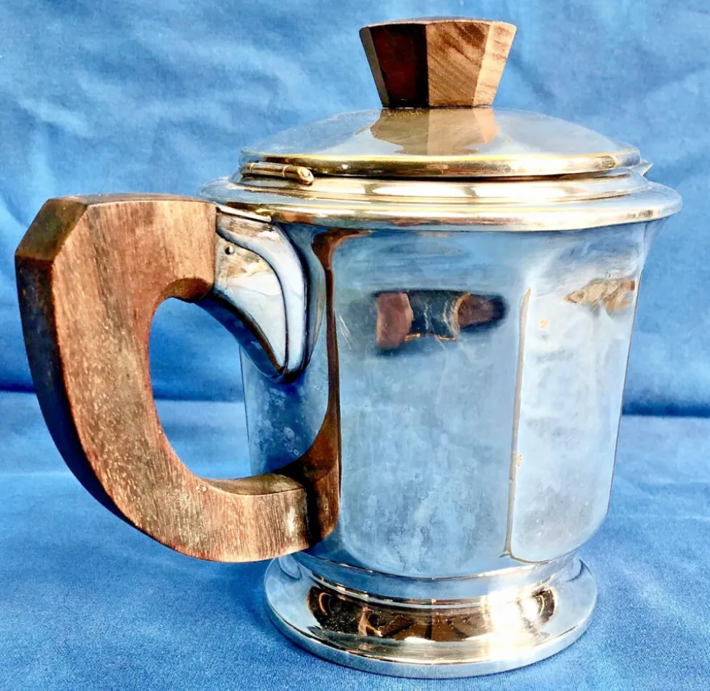 Service à thé Ercuis métal argenté Art Déco