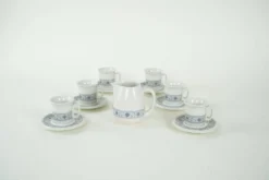 Service à thé et tasse, design italien, années 1970, fabriqué en Italie
